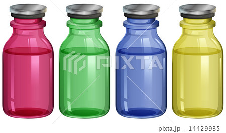 Four clear bottles Four clear bottles 14429935