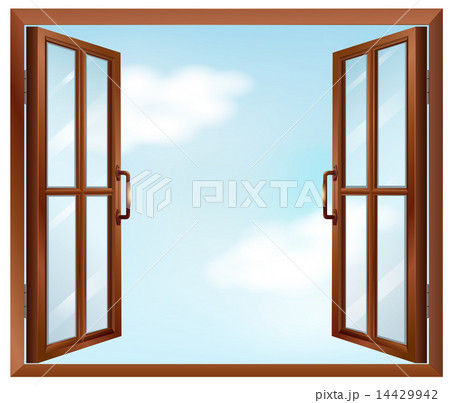 A house windowのイラスト素材 [14429942] - PIXTA