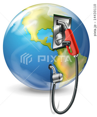A globe and a petrol pump A globe and a petrol pump 14430110