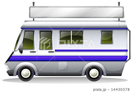 A vehicle with an empty signboard A vehicle with an empty signboard 14430378