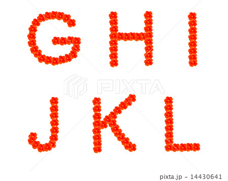 花文字　ABC 14430641