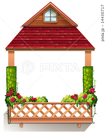 A porch with flowering plants A porch with flowering plants 14430717
