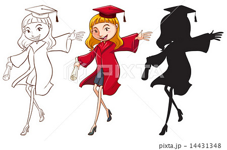 A girl graduating 14431348