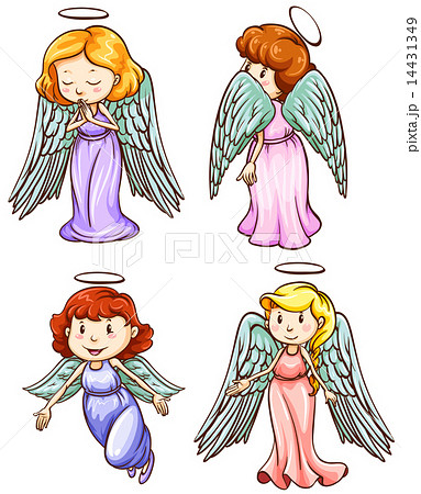Simple sketches of angels 14431349
