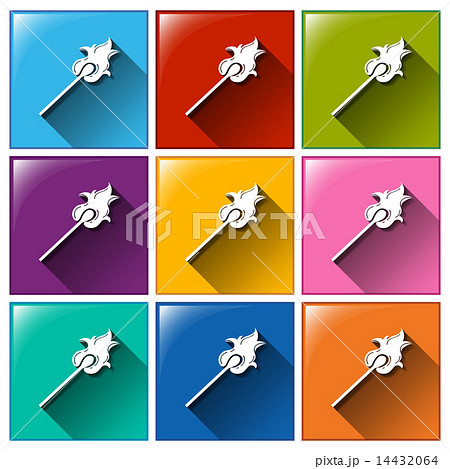 Icons with a flaming match stick Icons with a flaming match stick 14432064