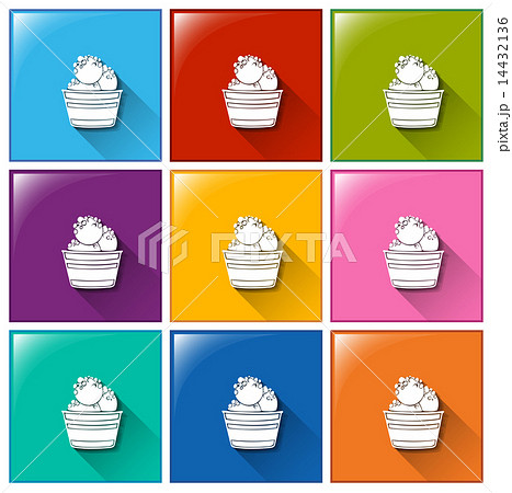 Icons with icecream 14432136
