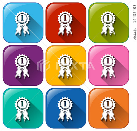 Icons with ribbons Icons with ribbons 14432403