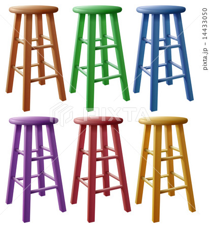 Colourful wooden stalls Colourful wooden stalls 14433050