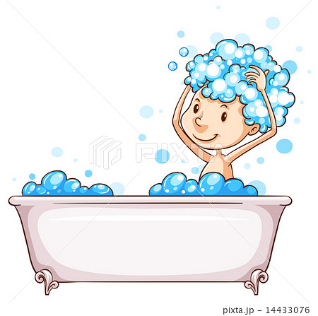 young boy bath 