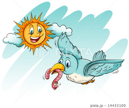 Early bird catching a worm 14433100