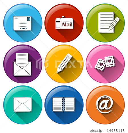 Icons with the different mailing tools 14433113