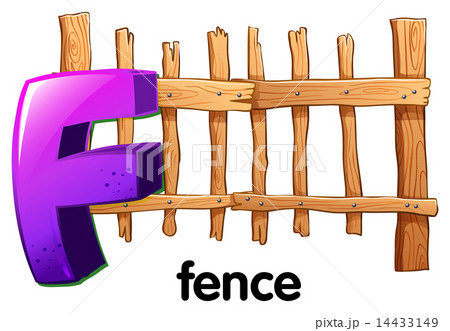 A letter F with a fence 14433149