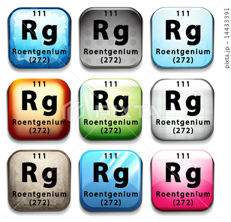 A button showing the element Roentgenium 14433391