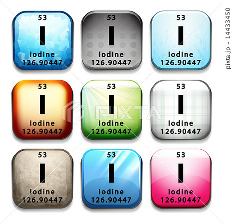 An icon showing the element Iodine An icon showing the element Iodine 14433450