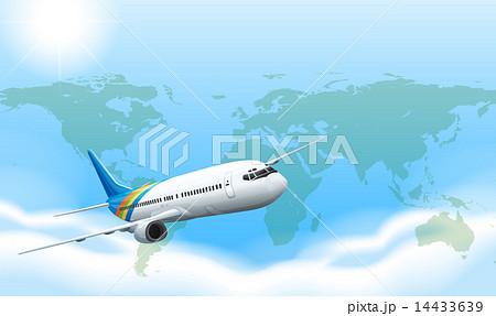 An airplane in the sky An airplane in the sky 14433639