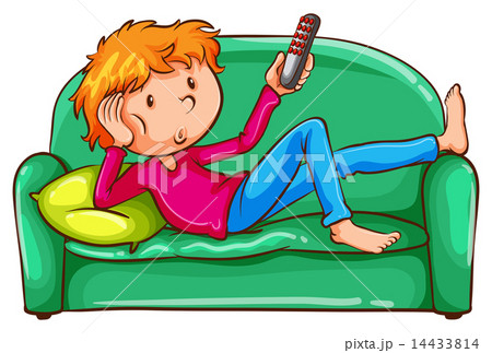 A coloured sketch of a lazy boy A coloured sketch of a lazy boy 14433814