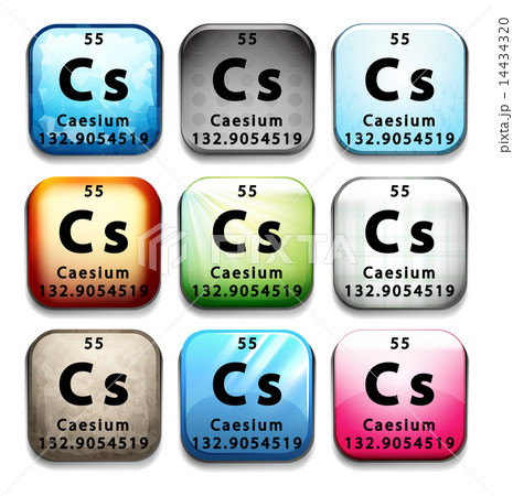 An icon showing the element Caesium 14434320