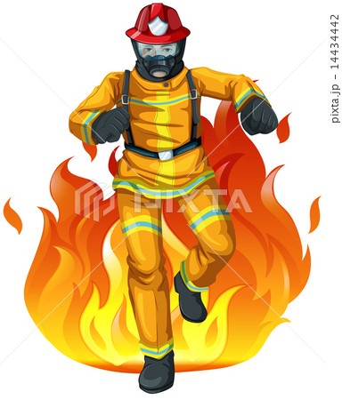 A fireman and the big fire A fireman and the big fire 14434442