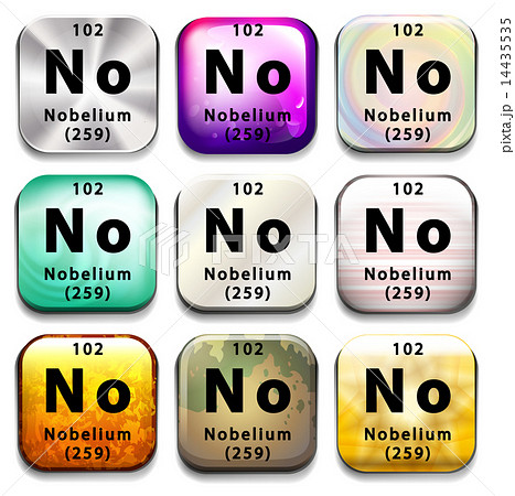 A button showing the element Nobelium A button showing the element Nobelium 14435535