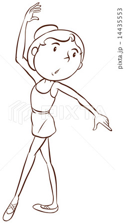 A simple sketch of a ballet dancer 14435553