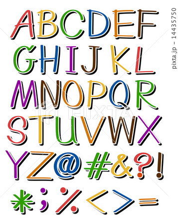 Letters in different colors Letters in different colors 14435750