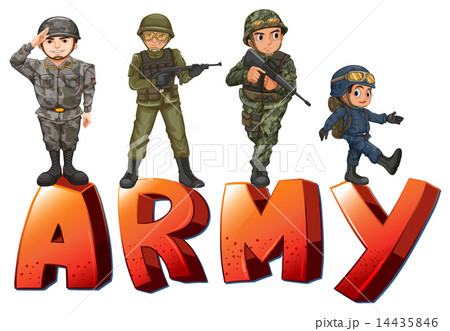 Armyのイラスト素材 14435846 Pixta