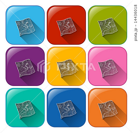 Camping map icons 14436018
