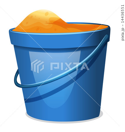 A blue pail with sand 14436551