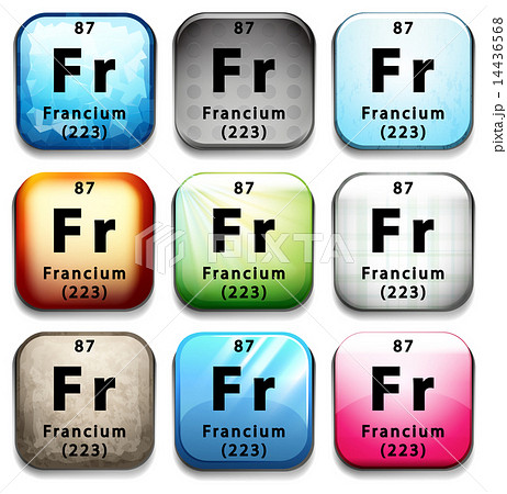 An icon showing the element Francium 14436568