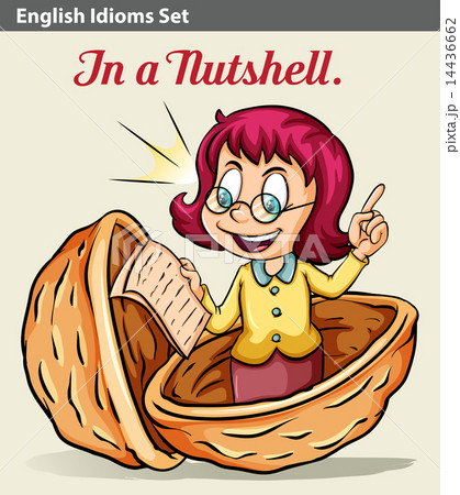 A Girl In A Nutshellのイラスト素材