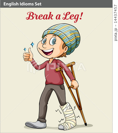 A boy with a broken leg 14437457