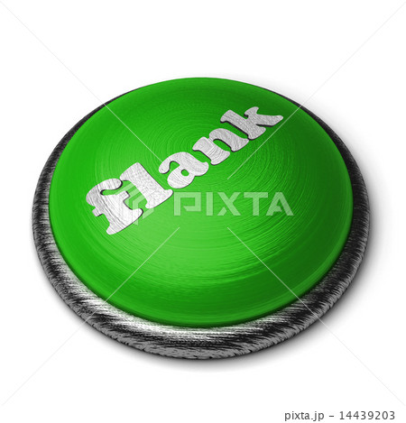 flank word on green button isolated on white 14439203