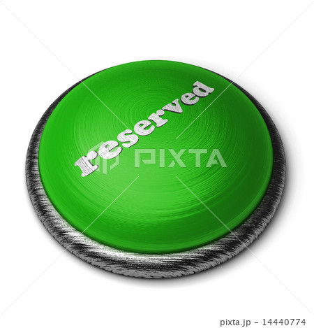 reserved word on green button isolated on white 14440774