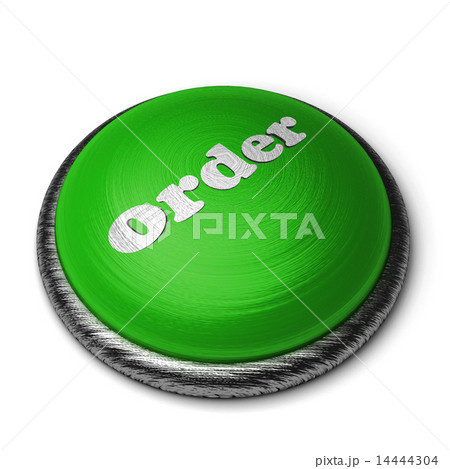 order word on green button isolated on white 14444304