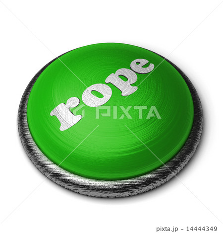 rope word on green button isolated on white 14444349