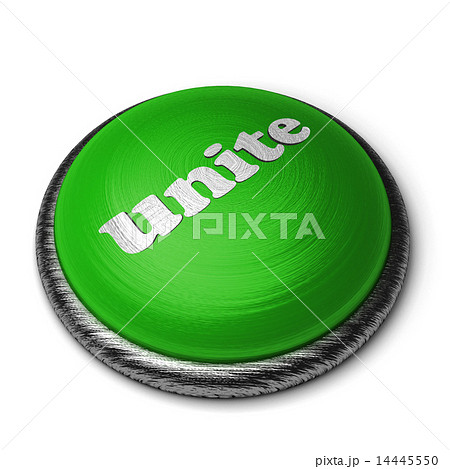unite word on green button isolated on white 14445550