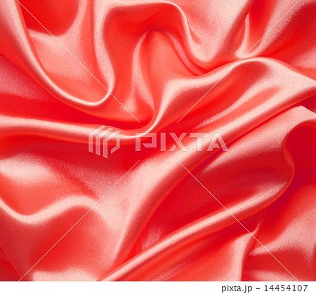 Smooth elegant red silk or satin as background 14454107