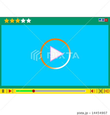 Video movie media player interface. Video movie media player interface. 14454907