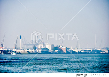 Maas river ports of Rotterdam, The Netherlands 14455038