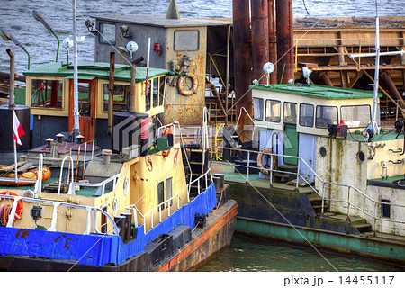 Ships moored at a shipyard 14455117