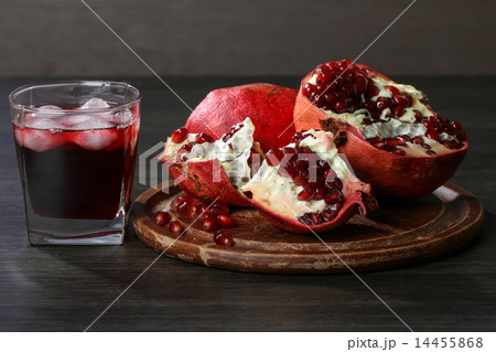 pomegranate juice and Red pomegranate fruit pomegranate juice and Red pomegranate fruit 14455868