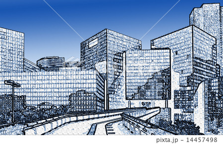 Street Through Business District Street Through Business District 14457498