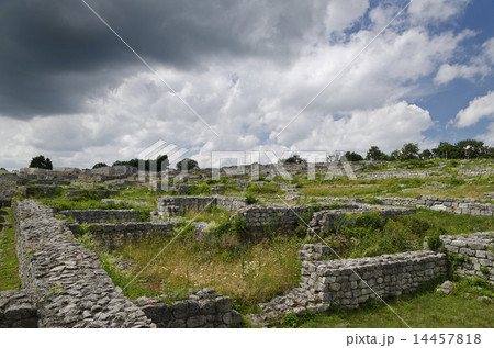 Ancient ruins of a medieval fortress 14457818