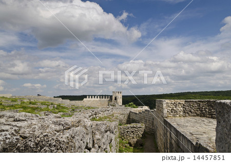 Ancient ruins of a medieval fortress  14457851