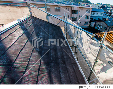 外壁工事　屋根塗装前 14458334