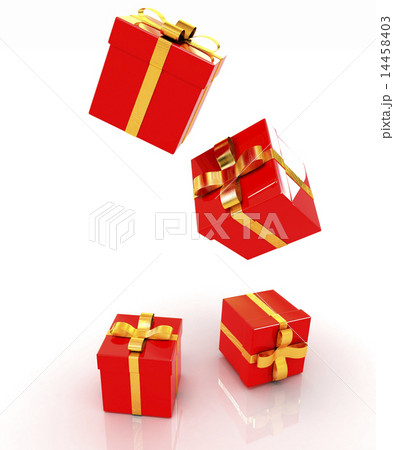Bright christmas gifts on a white background 14458403