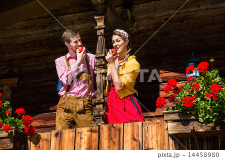 Couple in traditional clothing Couple in traditional clothing 14458980