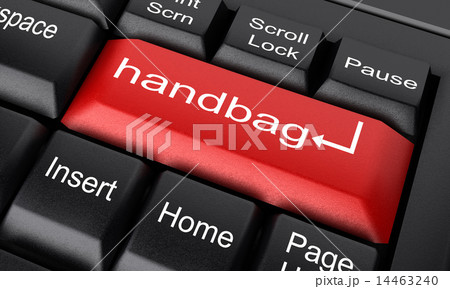 handbag word on red keyboard button handbag word on red keyboard button 14463240