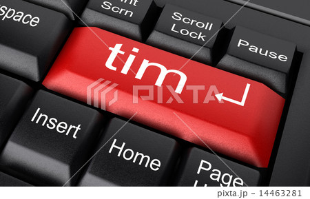 tim word on red keyboard button tim word on red keyboard button 14463281