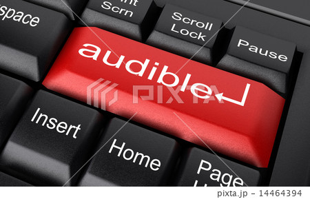 audible word on red keyboard button 14464394
